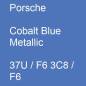 Preview: Porsche, Cobalt Blue Metallic, 37U / F6 3C8 / F6.